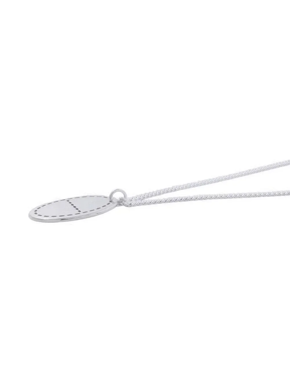 Hermes Necklace Pointe Sellier Long Pendant 925 Sterling Silver